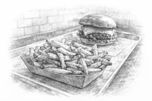 Burger und Pommes gehören  für  viele einfach zusammen, ob wir wollen oder nicht. 