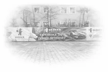 Werbebanner 16 Meter x 2 Meter